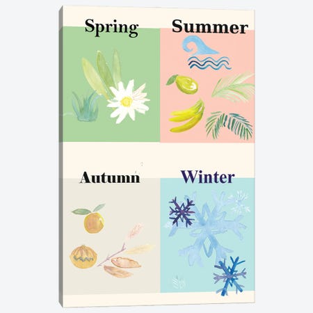 4 Seasons Art Of Spring Summer Autumn And Winter Canvas Print #MMB695} by Markus & Martina Bleichner Canvas Art Print