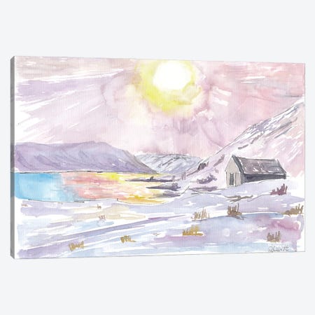 Winter In The Highlands Romantic Scottish With Loch Canvas Print #MMB702} by Markus & Martina Bleichner Canvas Art