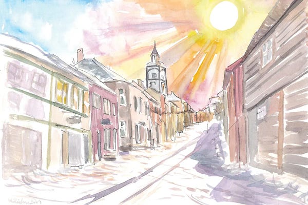 Norway: Røros Winter Street In Norway by Markus & Martina Bleichner