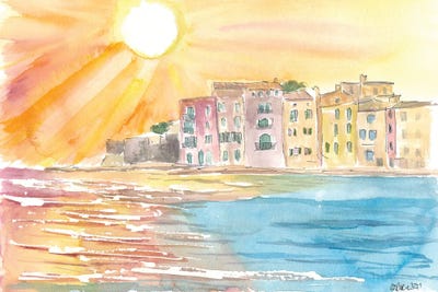 Quiet Mediterranean Days In Saint Tropez France by Markus & Martina Bleichner canvas print