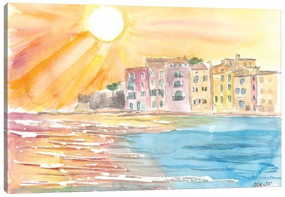 Quiet Mediterranean Days In Saint Tropez France Canvas Art Print