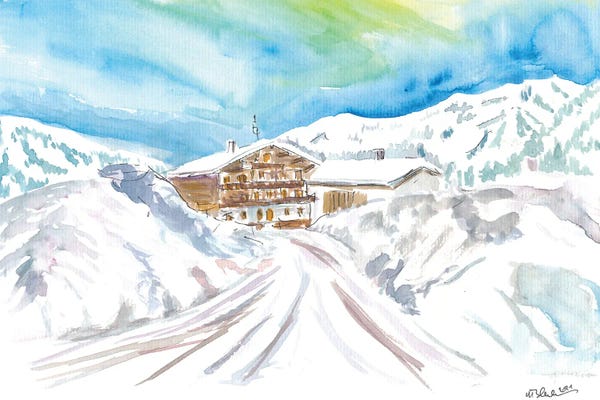 Markus & Martina Bleichner: Arriving At The Cozy Winter Retreat In Austrian Alps by Markus & Martina Bleichner