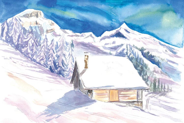 Quiet Mountain Hut With Gorgeous View Of Slopes And Peaks