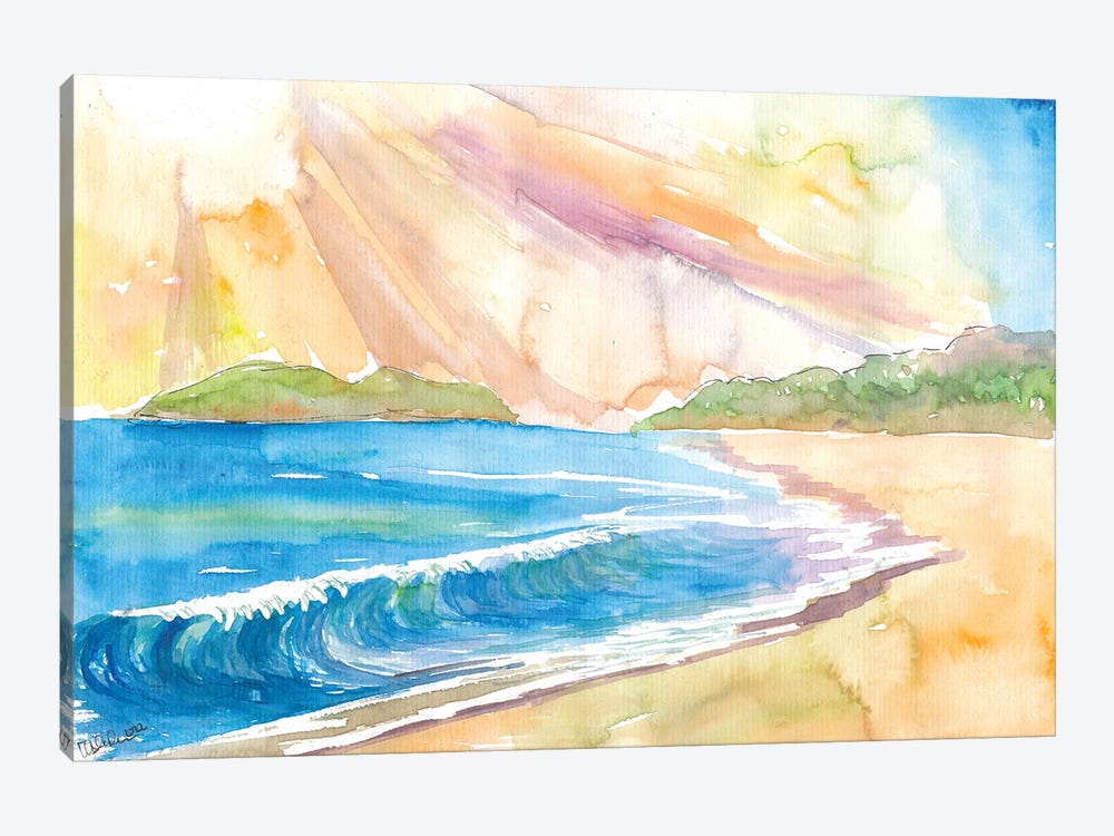 Goa India Dream Beach Indian Ocean Swell by Markus & Martina Bleichner 1-piece Canvas Print