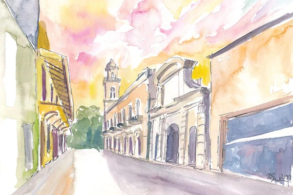 Markus & Martina Bleichner: Santo Domingo Street Scene Calle El Conde by Markus & Martina Bleichner