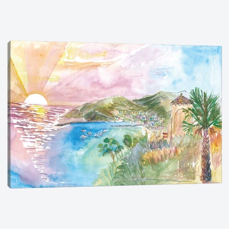 Avalon Sunset Dreams On Santa Catalina Island California Canvas Print #MMB760} by Markus & Martina Bleichner Canvas Wall Art