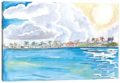 Spanish Wells Waterfront Dreams On Island Of St. George's Cay Bahamas Canvas Art Print - Bahamas