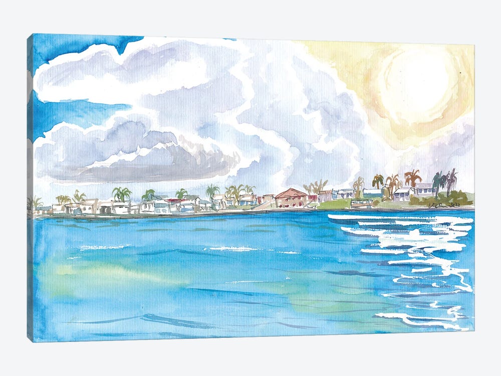 Spanish Wells Waterfront Dreams On Island Of St. George's Cay Bahamas by Markus & Martina Bleichner 1-piece Canvas Wall Art