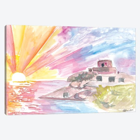 Sunset Dreams Of Tulum Mexico With Caribbean Views Canvas Print #MMB773} by Markus & Martina Bleichner Art Print