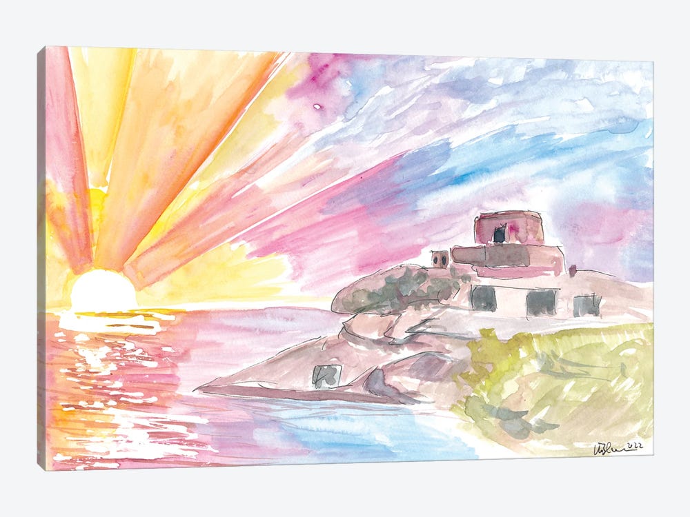 Sunset Dreams Of Tulum Mexico With Caribbean Views by Markus & Martina Bleichner 1-piece Canvas Artwork