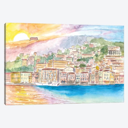 Villefranche-Sur-Mer Mediterranean Dreams On French Riviera Canvas Print #MMB781} by Markus & Martina Bleichner Canvas Art