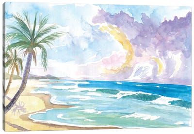 Caribbean Beach St Kitts At Friars Bay Canvas Art Print - Markus & Martina Bleichner