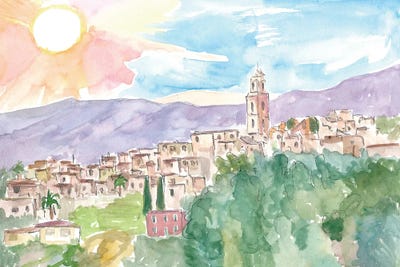 Bussana Vecchia Artist Town In Sanremo Italy by Markus & Martina Bleichner metal wall art