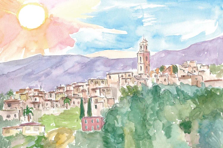 Bussana Vecchia Artist Town In Sanremo Italy by Markus & Martina Bleichner wall art