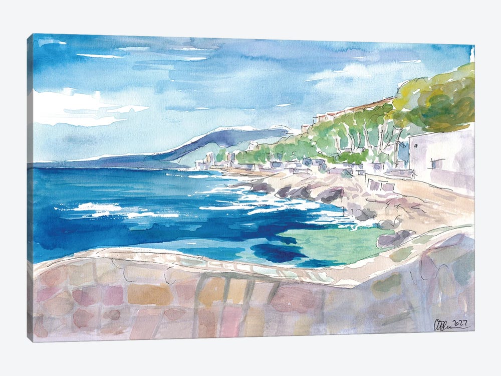 Mediterranean Dreams In Cote Dazur Provence France by Markus & Martina Bleichner 1-piece Canvas Art Print
