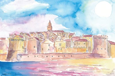 Korcula View Croatian Island In The Adriatic Sea by Markus & Martina Bleichner art print