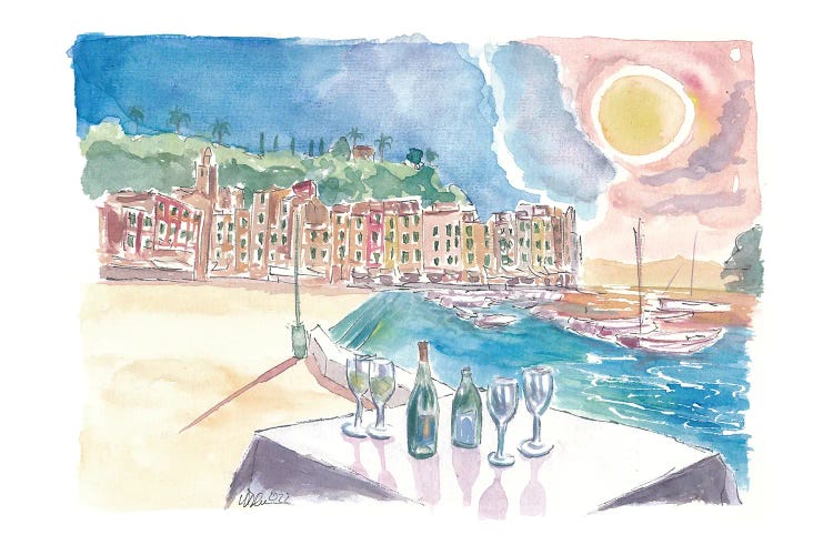 Table For Amore In Portofino by Markus & Martina Bleichner wall art