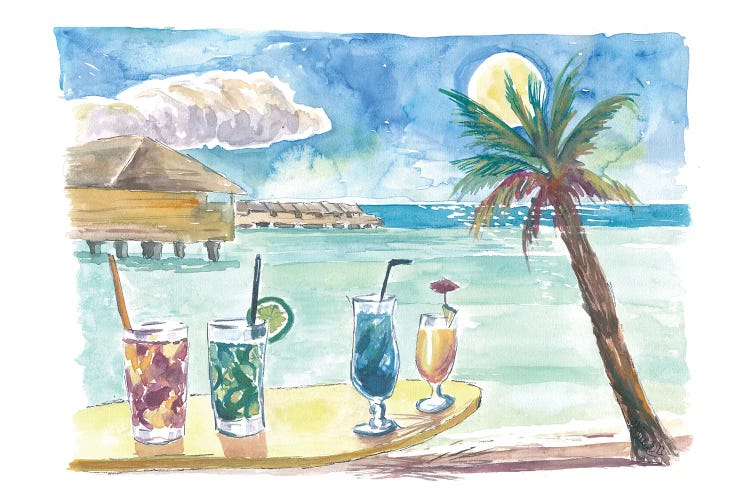 Tropical Sea With Pacific Cocktails At Marquesas Archiepelago by Markus & Martina Bleichner wall art