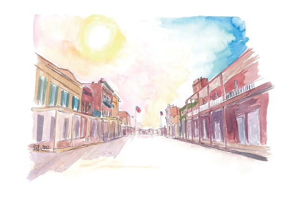 Markus & Martina Bleichner: Historic Sacramento California Main Street Scene by Markus & Martina Bleichner