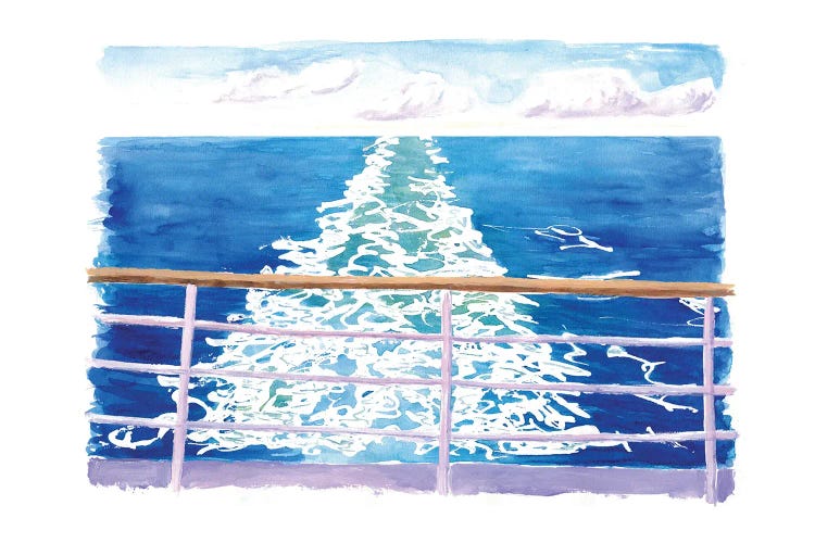 Cruiser Dream From Aft Views With Endless Sea by Markus & Martina Bleichner wall art