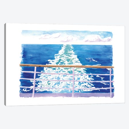 Cruiser Dream From Aft Views With Endless Sea Canvas Print #MMB856} by Markus & Martina Bleichner Canvas Art Print