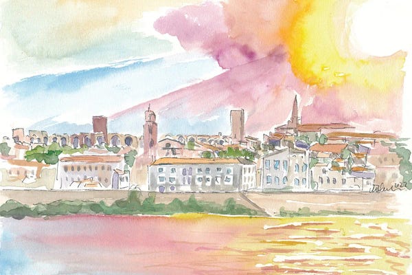 Markus & Martina Bleichner: Historic Arles With View Of Old Town by Markus & Martina Bleichner