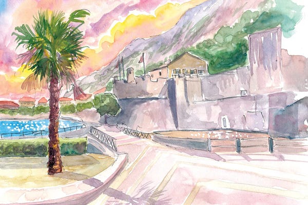 Markus & Martina Bleichner: Kotor Montenegro City Walls And Seaview by Markus & Martina Bleichner