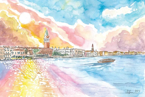 Markus & Martina Bleichner: Serene Venice View San Marco And San Francesco Della Vigna by Markus & Martina Bleichner