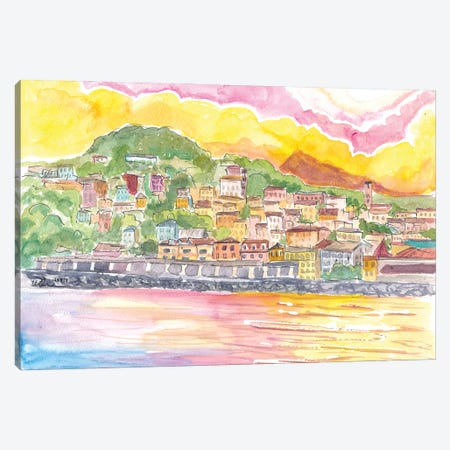 Saint Johns Grenada Golden West Indies Morning Canvas Print #MMB897} by Markus & Martina Bleichner Canvas Art Print