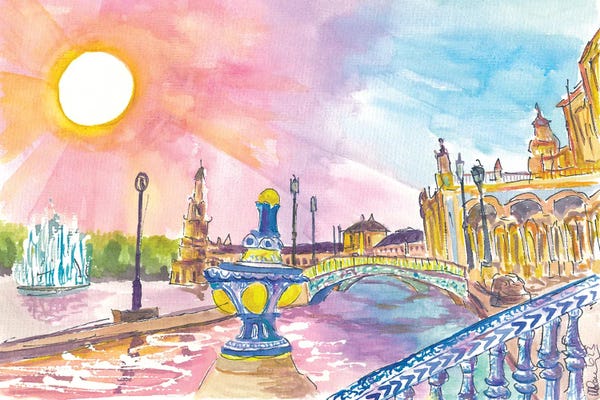 Andalusia: Seville Spain Unforgettable Moments At Plaza De Espana by Markus & Martina Bleichner