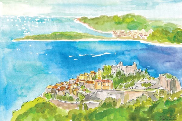 Markus & Martina Bleichner: French Riviera Coast With Islands And Peninsula And Cote D'Azur Dreams by Markus & Martina Bleichner