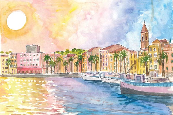 Markus & Martina Bleichner: Sunny Dreams In Harbour Of Sanary-Sur-Mer On Cote D Azur France by Markus & Martina Bleichner