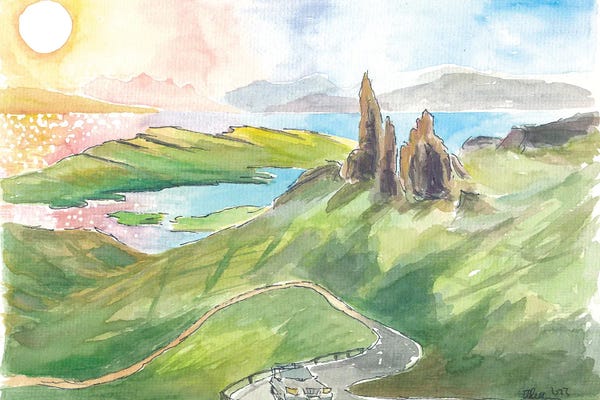 Markus & Martina Bleichner: Isle Of Skye Hebrides Road Trip With Old Man Of Storr by Markus & Martina Bleichner