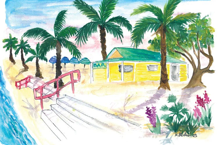 St Pete Beach Fl Scene In Pass-A-Grille by Markus & Martina Bleichner wall art