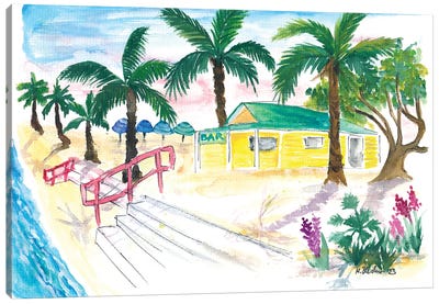 St Pete Beach Fl Scene In Pass-A-Grille Canvas Art Print