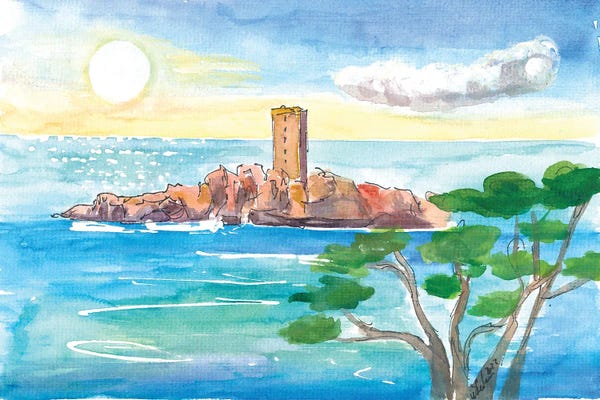 Markus & Martina Bleichner: Mediterranean Island In Esterel Massif On French Riviera Côte D'Azur by Markus & Martina Bleichner