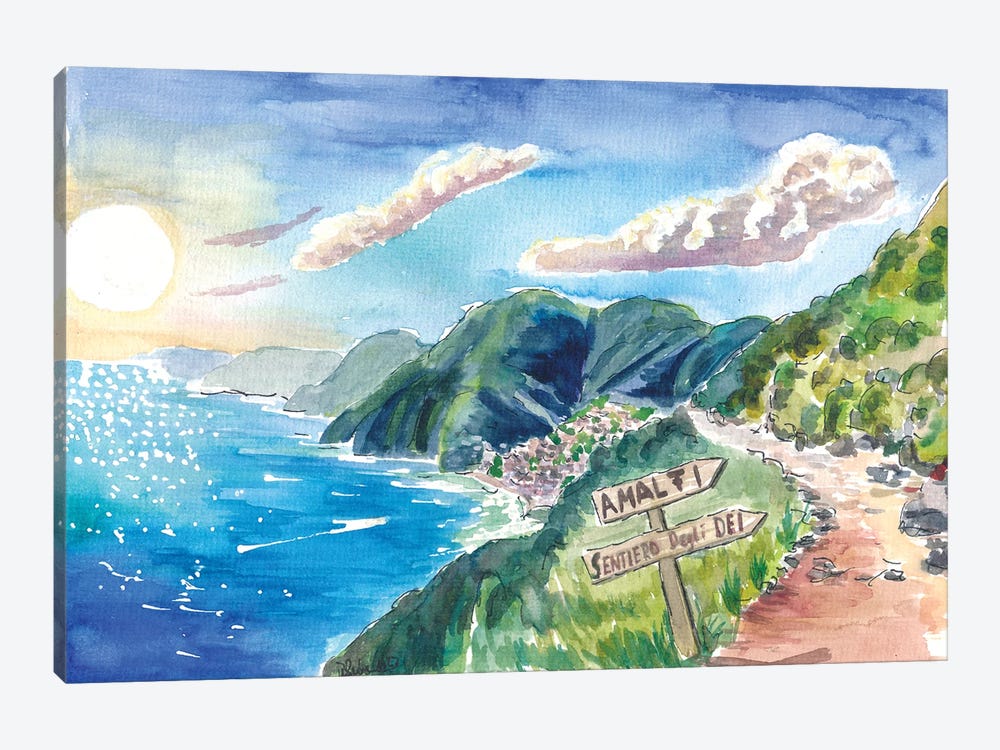 Amalfi Coast View From Amazing Sentiero Degli Dei Path Of Gods by Markus & Martina Bleichner 1-piece Canvas Art