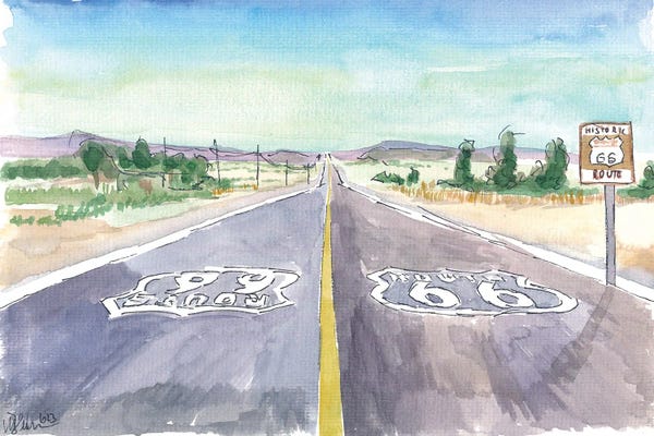 Route 66: Road Trip On Historic Route 66 Scenic Drive by Markus & Martina Bleichner
