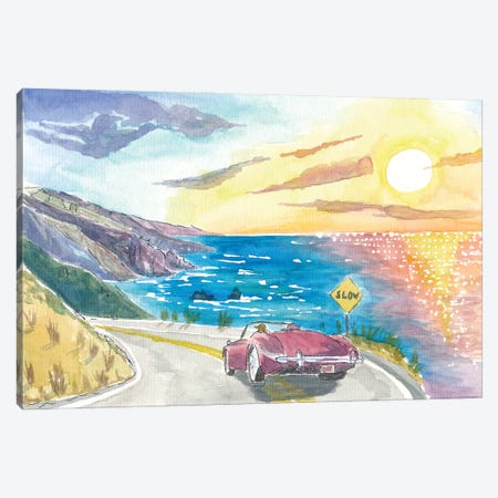 California Road Trip On Highway 101 Near Big Sur With Pacific Coast Canvas Print #MMB943} by Markus & Martina Bleichner Canvas Artwork