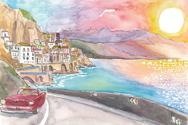 Markus & Martina Bleichner: Road Trip Amalfi Coast Romance Near Sorrento Atrani Italy by Markus & Martina Bleichner