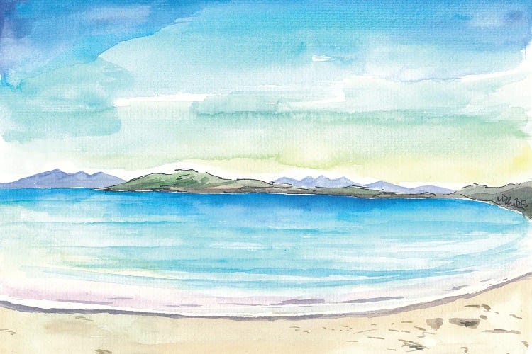 Inishbofin White Beach On Irish Island On Atlantic