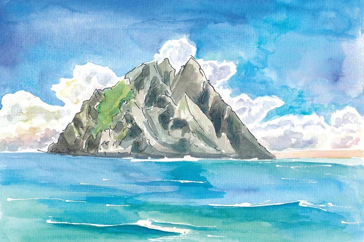 Skellig Islands Rocks In Atlantic Ocean Irish Seascape