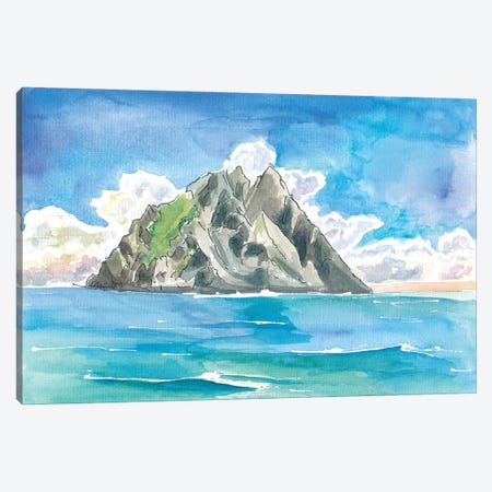 Skellig Islands Rocks In Atlantic Ocean Irish Seascape Canvas Print #MMB956} by Markus & Martina Bleichner Canvas Artwork