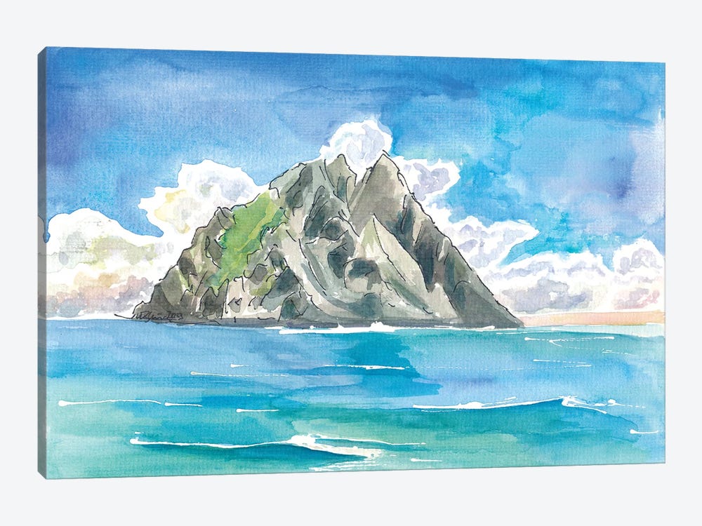 Skellig Islands Rocks In Atlantic Ocean Irish Seascape by Markus & Martina Bleichner 1-piece Canvas Wall Art