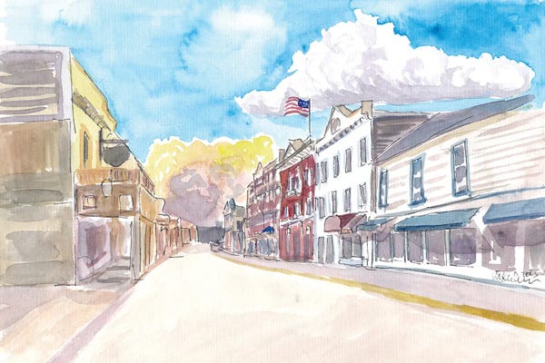 Markus & Martina Bleichner: Mackinac Island Street Scene On Lake Huron Michigan Usa by Markus & Martina Bleichner