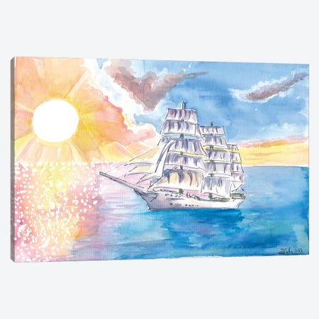 Windjammer Sails And Seven Seas Under The Sun Canvas Print #MMB971} by Markus & Martina Bleichner Canvas Print