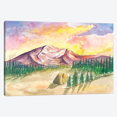 Mystic Mount Shasta In Cascades Ridge California Canvas Print #MMB977} by Markus & Martina Bleichner Canvas Art
