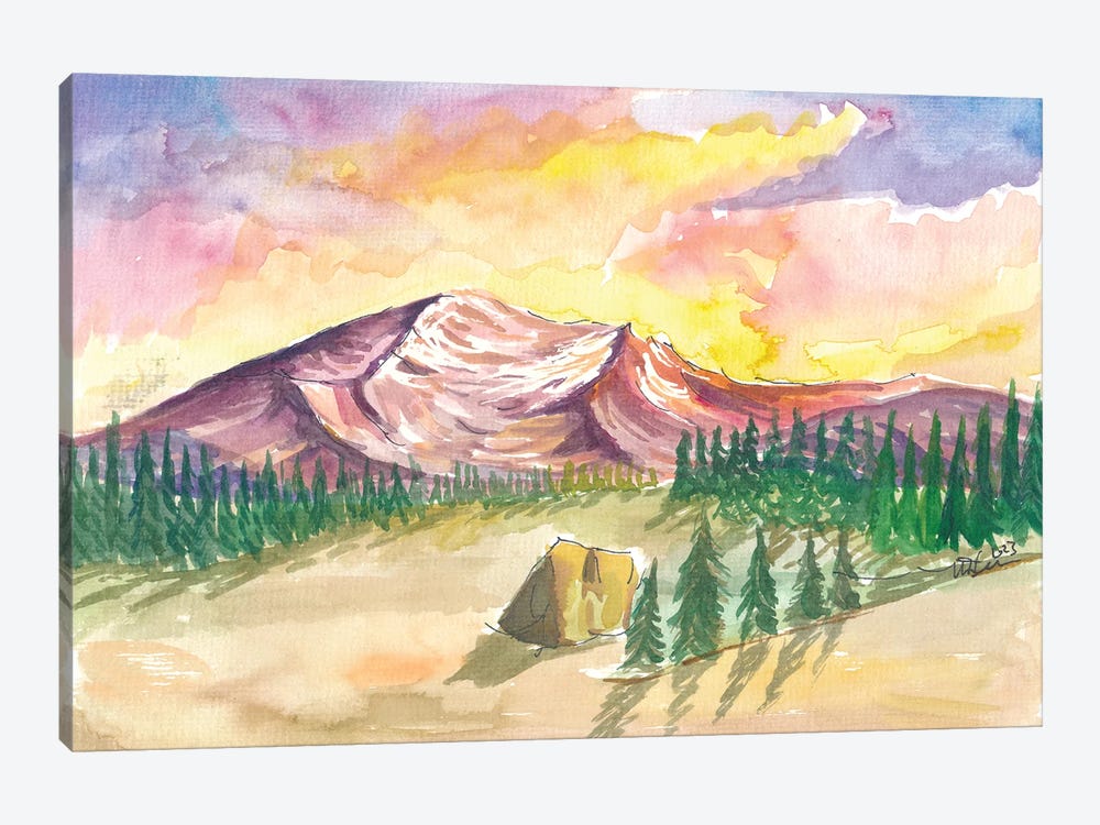Mystic Mount Shasta In Cascades Ridge California by Markus & Martina Bleichner 1-piece Canvas Art Print