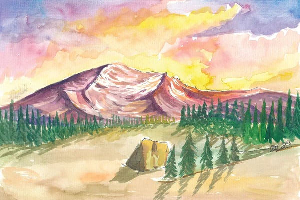 Cascade Range: Mystic Mount Shasta In Cascades Ridge California by Markus & Martina Bleichner