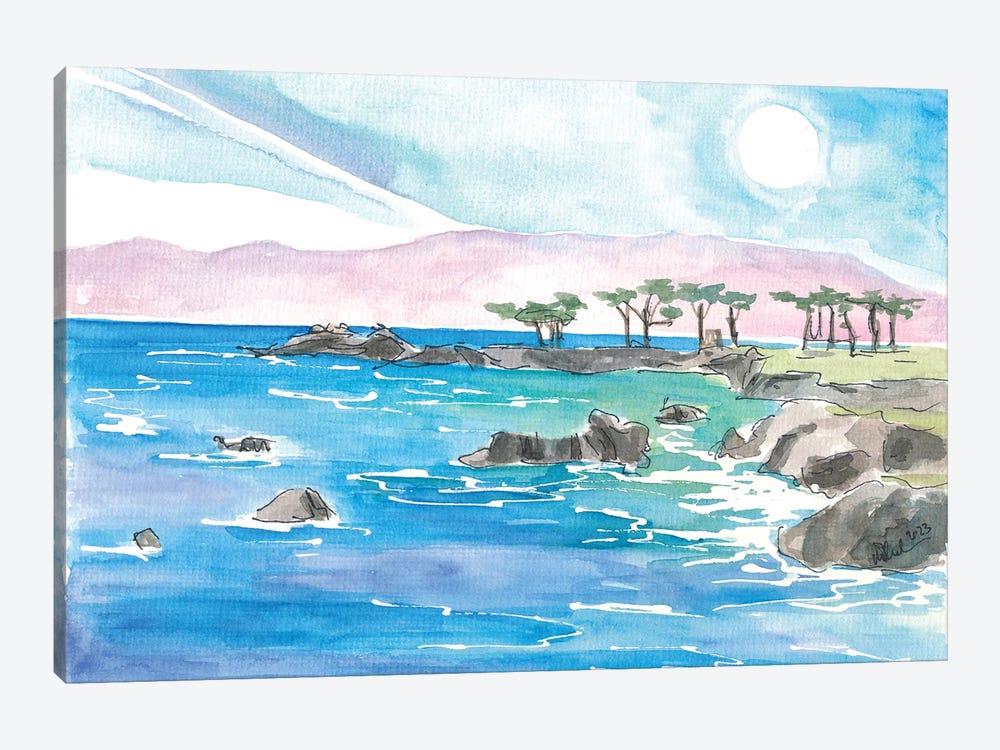 California Pacific Coastal Scene Near Monterey by Markus & Martina Bleichner 1-piece Canvas Wall Art